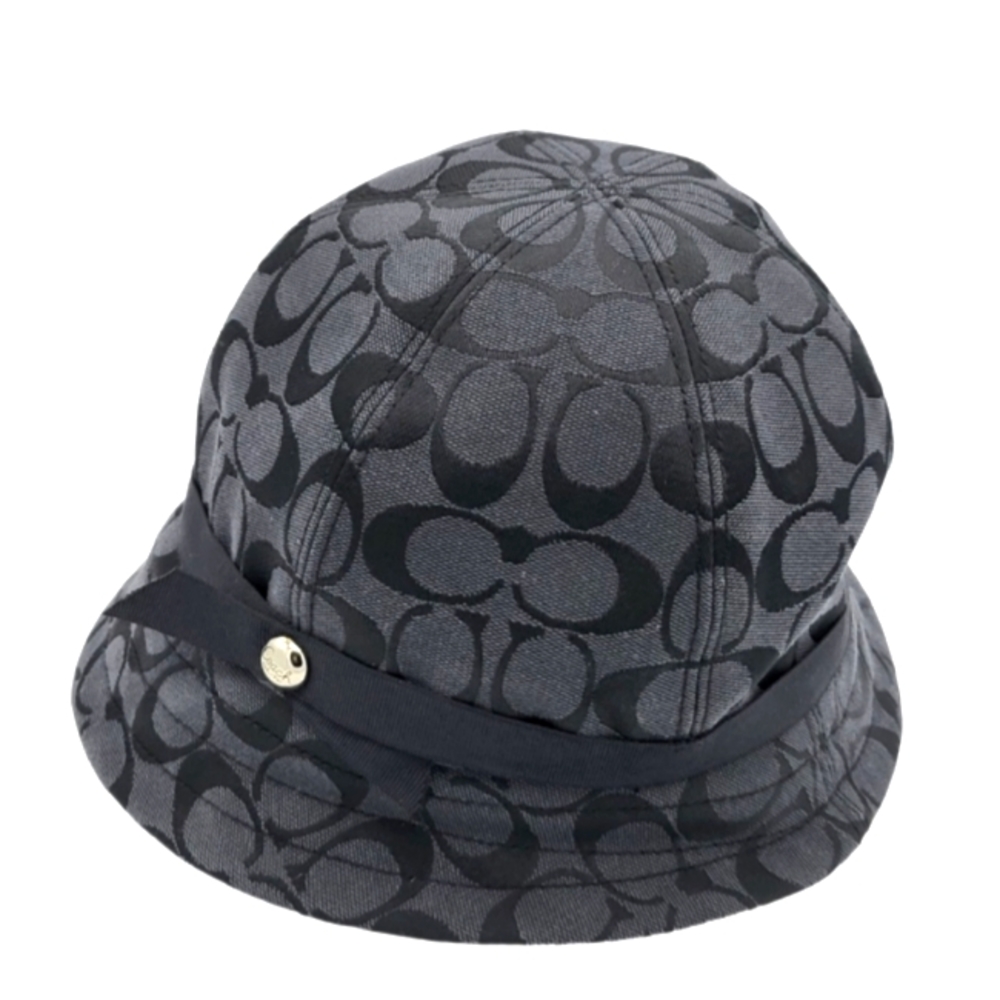 Coach est. 1941 Authentic Canvas Gray/Black Bucket Hat. Size S/P